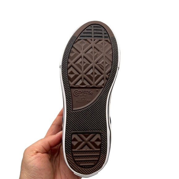 Converse Chuck Taylor All Star Youth Boy's Slip on Shoes Size 2 Navy Blue/ Black - Picture 11 of 12